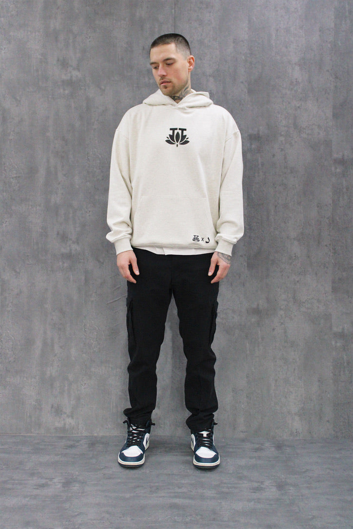 White marl hoodie sale